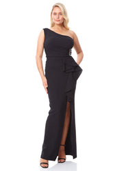 Black Slit Dress